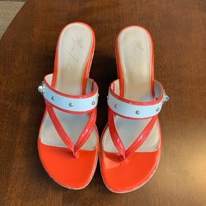 Marc Fisher Wedge Sandals Size 8 M